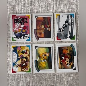 Disney Mickey Mouse Vintage Comic Cards - Multicolor Set